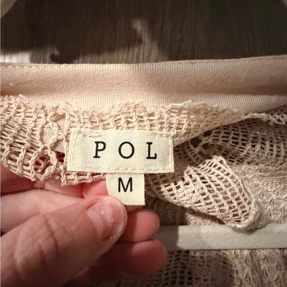 POL Lace-Up Beige Tank Top - Picture 6 of 6